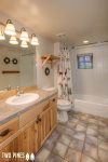 Full Bathroom with large vanity & Tub/Shower Combo